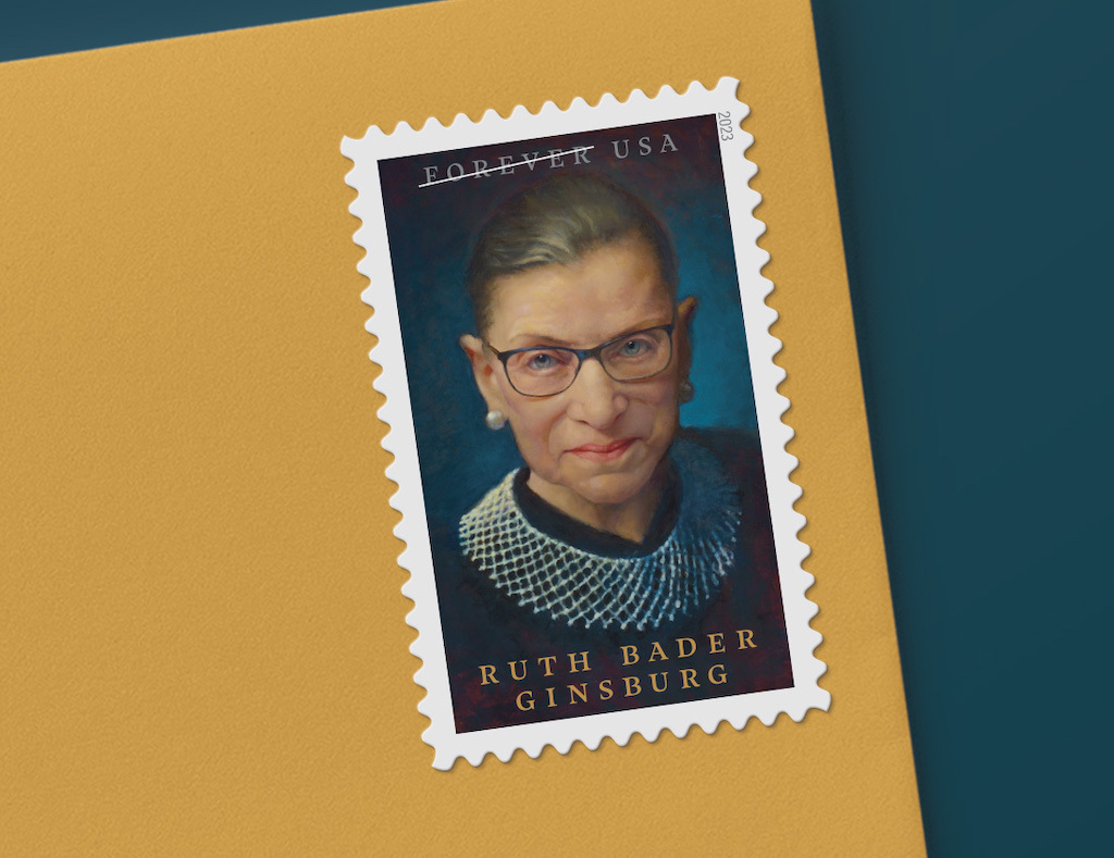 U.S. Postal Service Unveils Ruth Bader Ginsburg Stamp