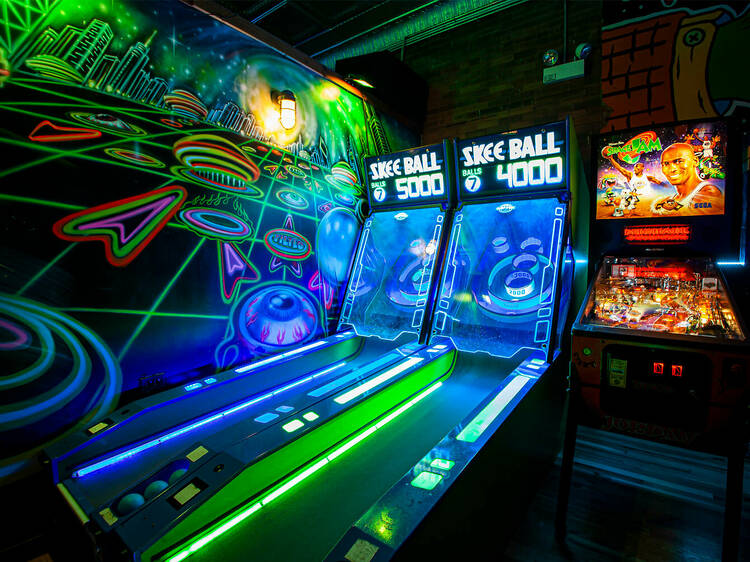 Set a high score at Emporium Arcade Bar