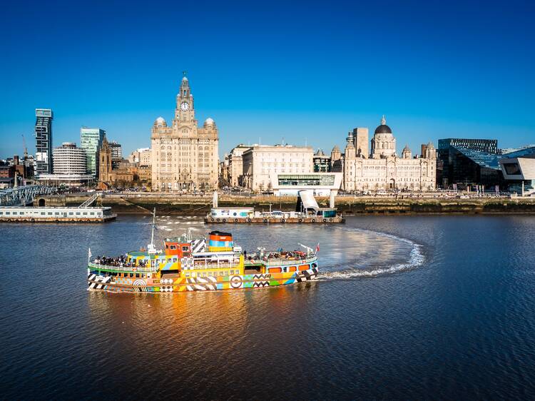 Take an actual ferry across the Mersey