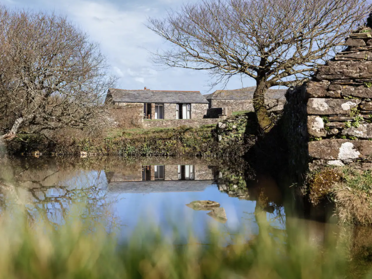 A remote farmstead on the coast in Cornwall