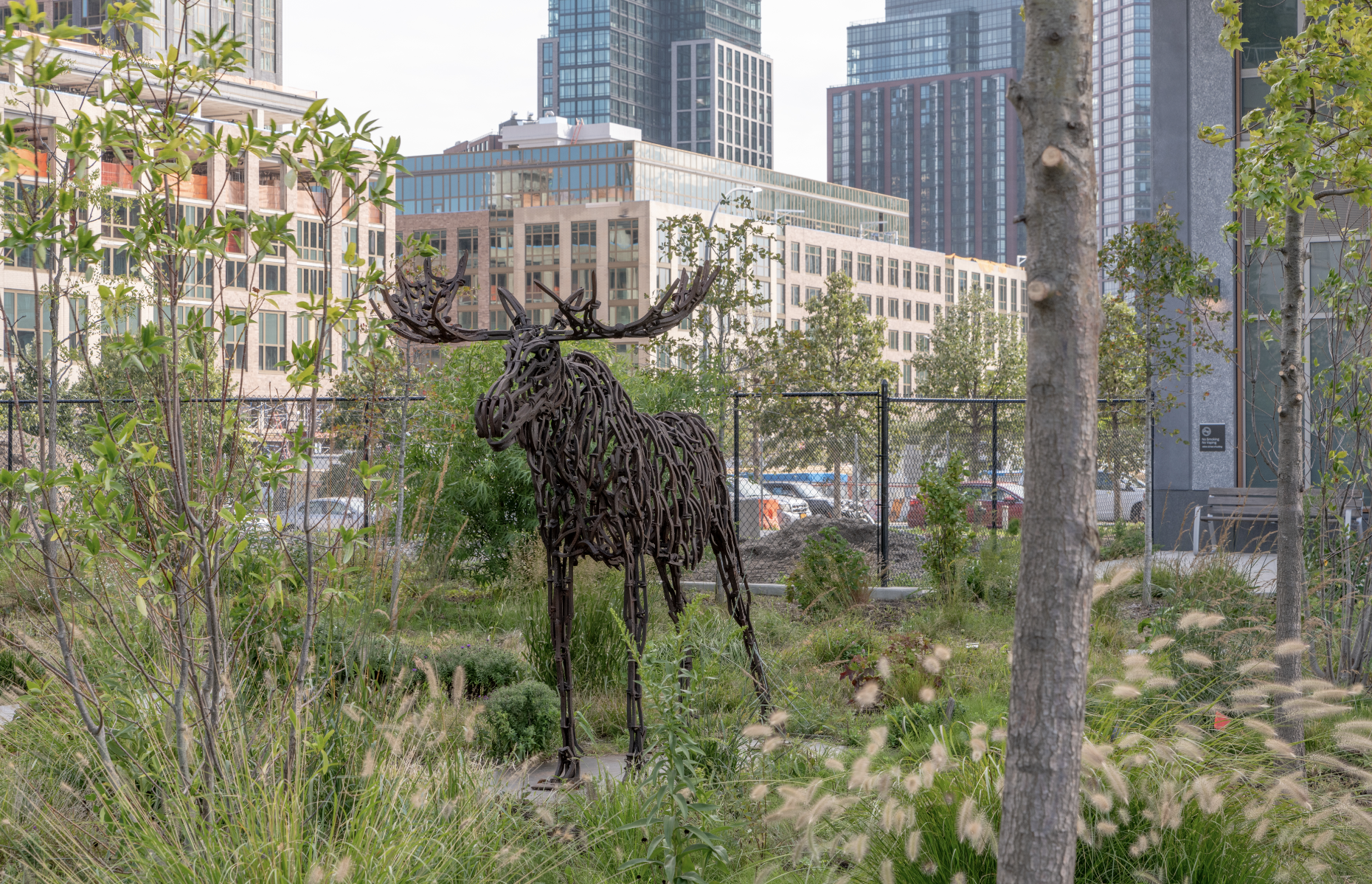 Sculpture garden in Long Island City