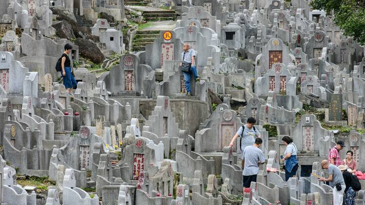 Ancestral tombs and graves during Chung Yeung Festival