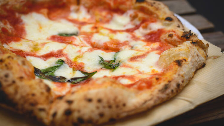 Margherita pizza, neapolitan style