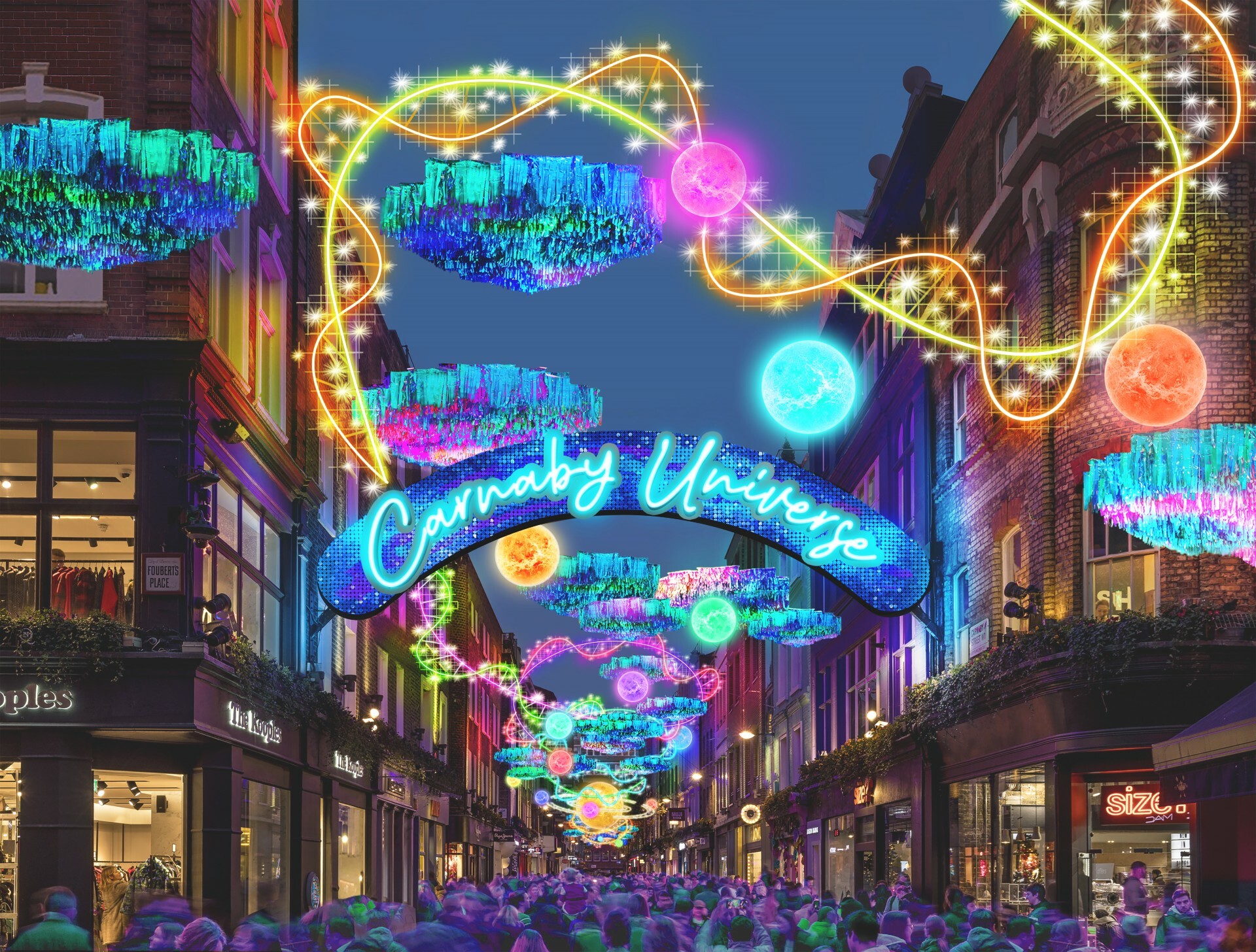 Carnaby Street Has Revealed the Theme for its 2023 Christmas Lights Display