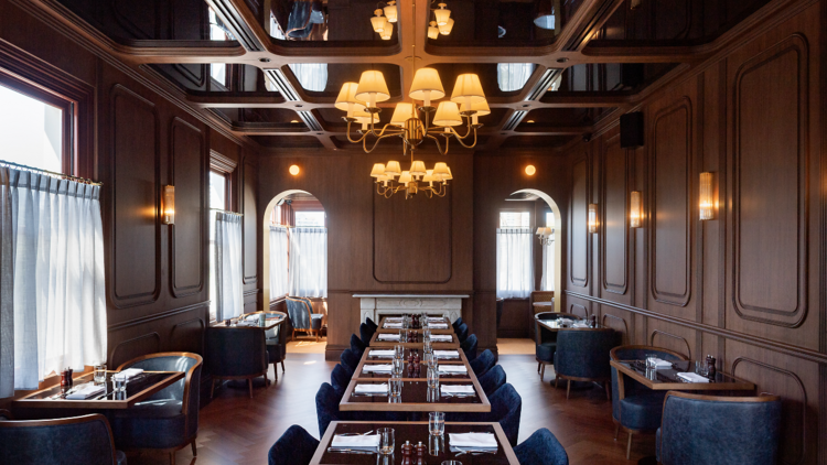 The dining room at Charlotte Bar and Bistro