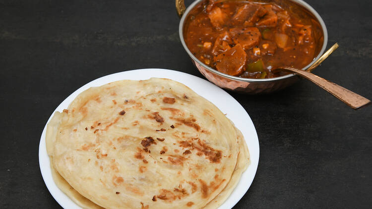 Tandoori curry with bread