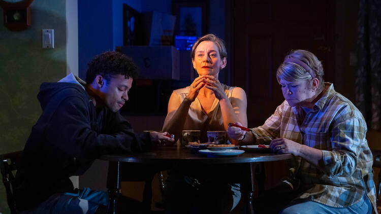 Marquis Rodriquez, Jenny Bacon and Danielle Ferland in The Lights Are On