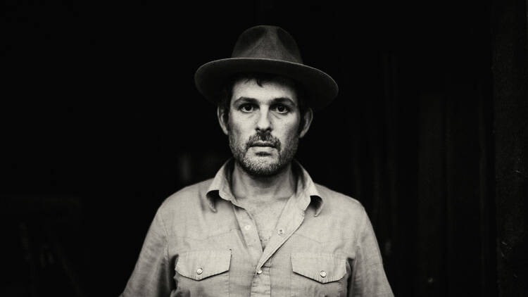 Black and white pic of Gregory Alan Isakov.