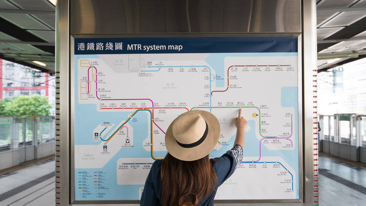 Hong Kong MTR map