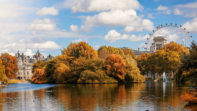 St James Park, London in autumn