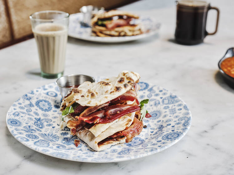 Dishoom’s bacon naan roll