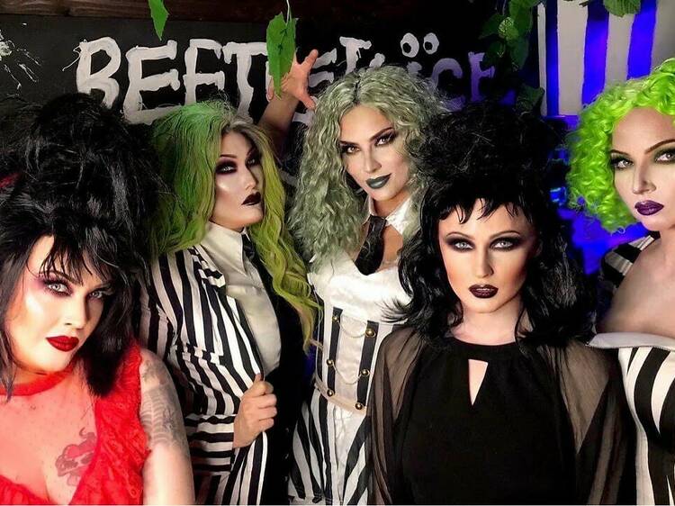 Say Beetlejuice three times at the House of Burton