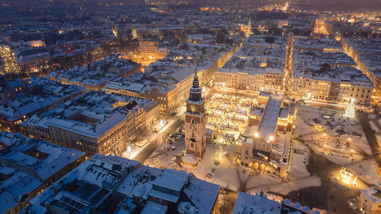 Krakow Old Town at Christmas