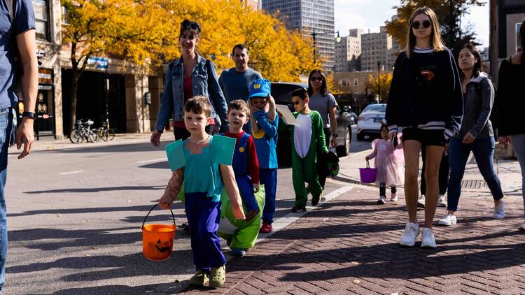 Kids trick or treating