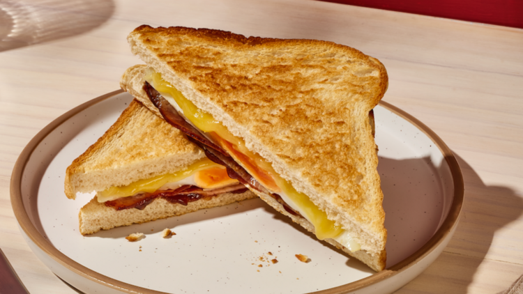 Bacon and egg toastie