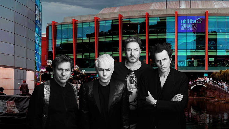 Duran Duran infront of Birmingham arena