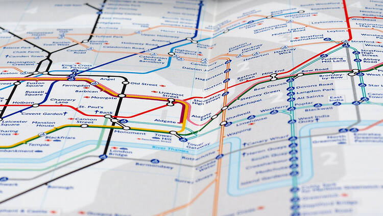 Tube map, London