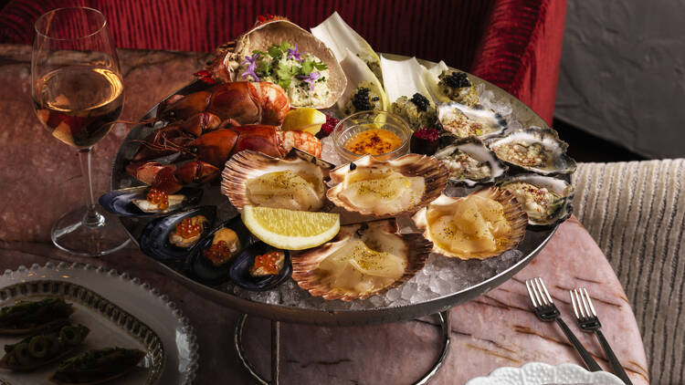 Seafood platter at Martinez