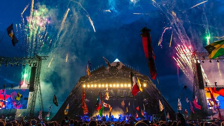 Pyramid stage, Glastonbury music festival
