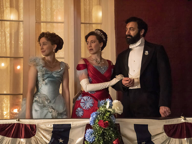 Watch: ‘The Gilded Age’ filmed a giant parade in the Financial District last weekend