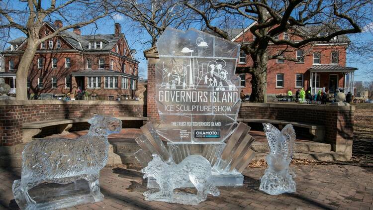 Governors Island Ice Sculpture Show