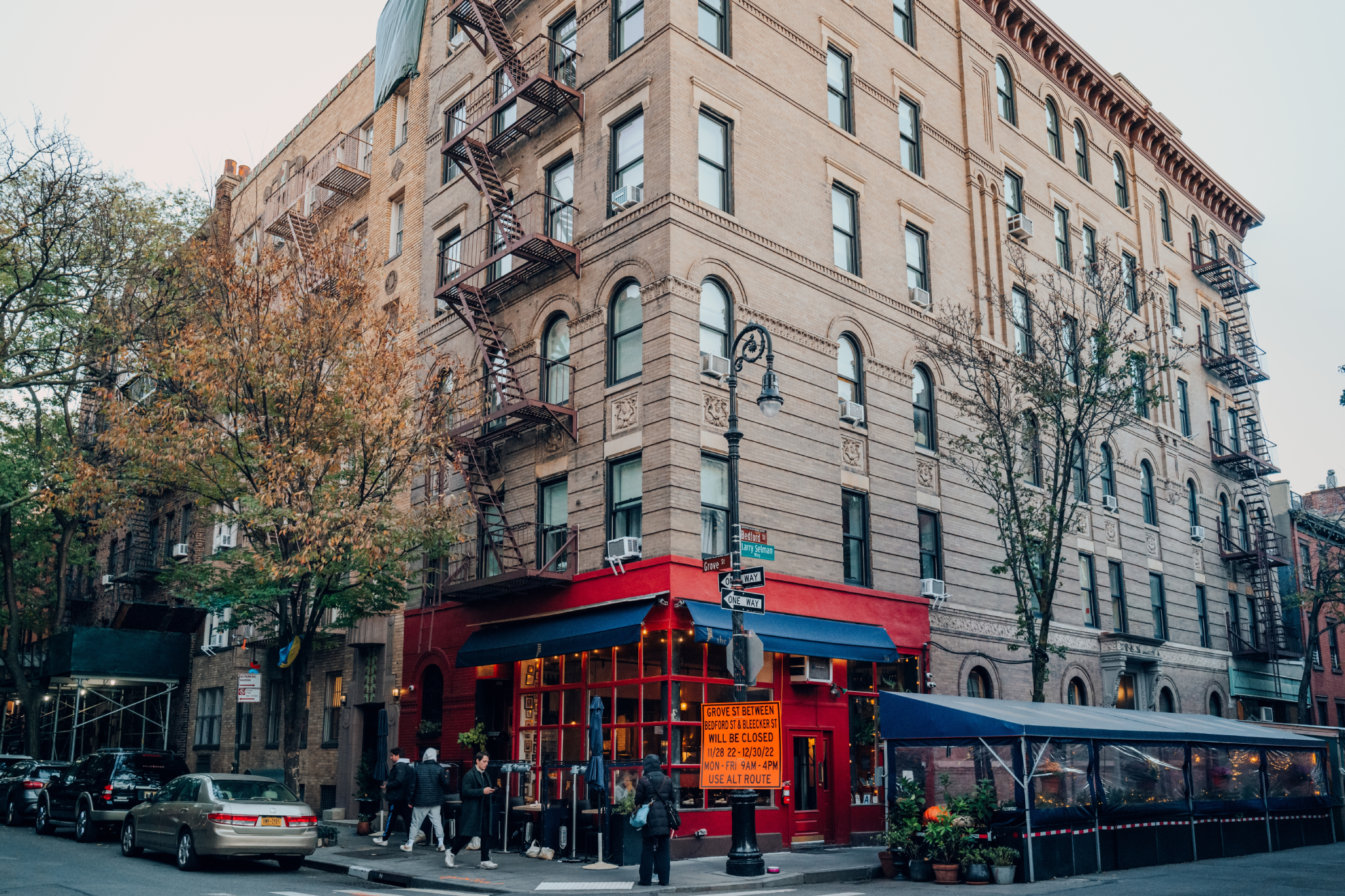 Friends building NYC, corner of Bedford and Grove