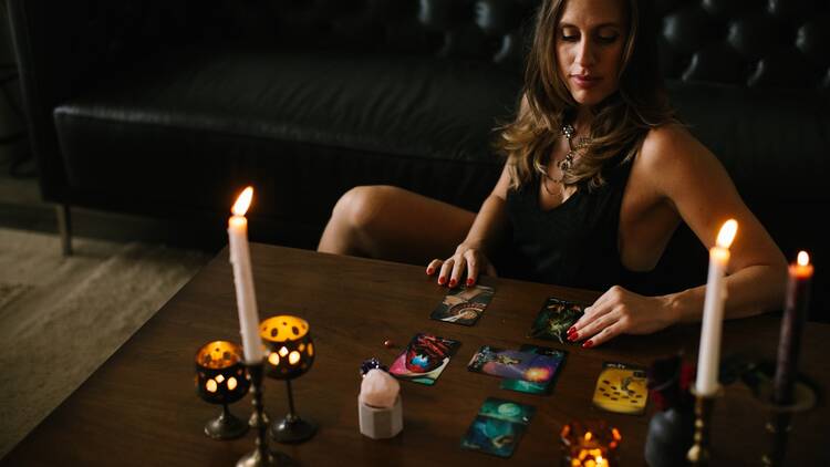 A tarot reader