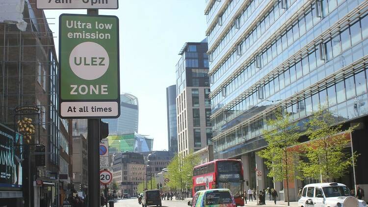 ULEZ sign in London