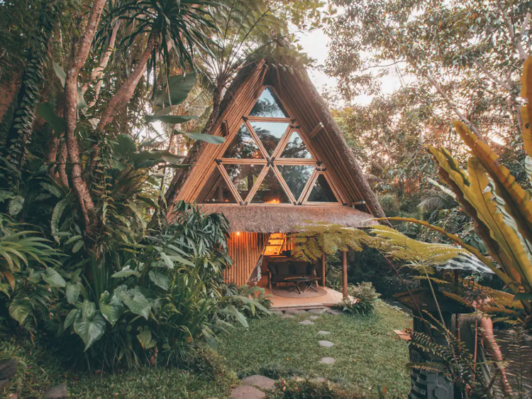 An eco bamboo hideout home