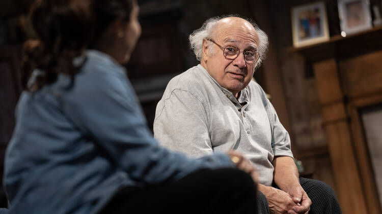 Danny DeVito (Sam) in Roundabout Theatre Company’s world-premiere production of I Need That by Theresa Rebeck.