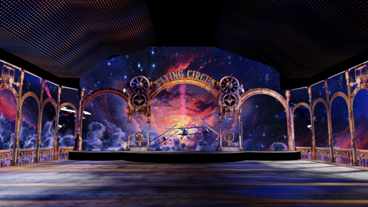 A render image of Luna Park's new Dream Circus experience