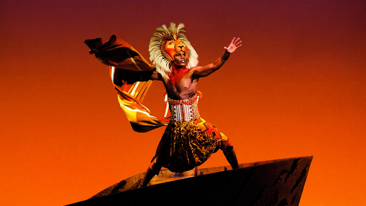 Andile Gumbi as 'Simba' in 'The Lion King' musical