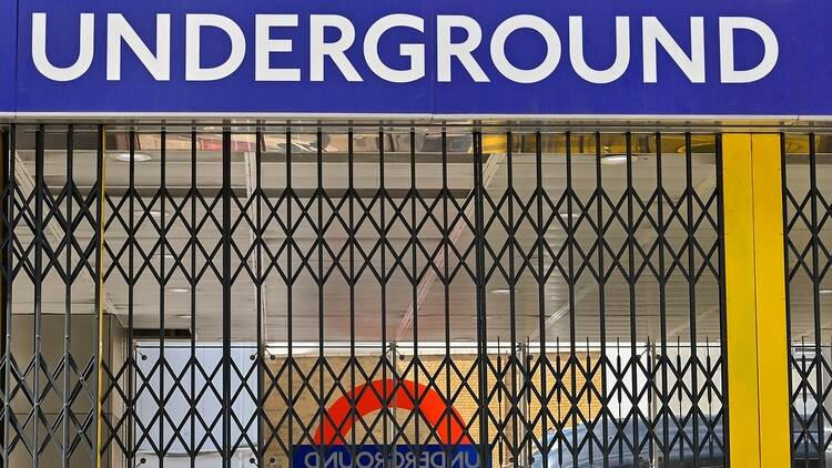 Closed London Underground station