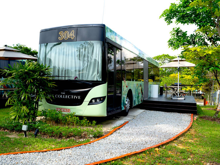 Staycation in retired public buses? Now you can at The Bus Collective in Changi Village