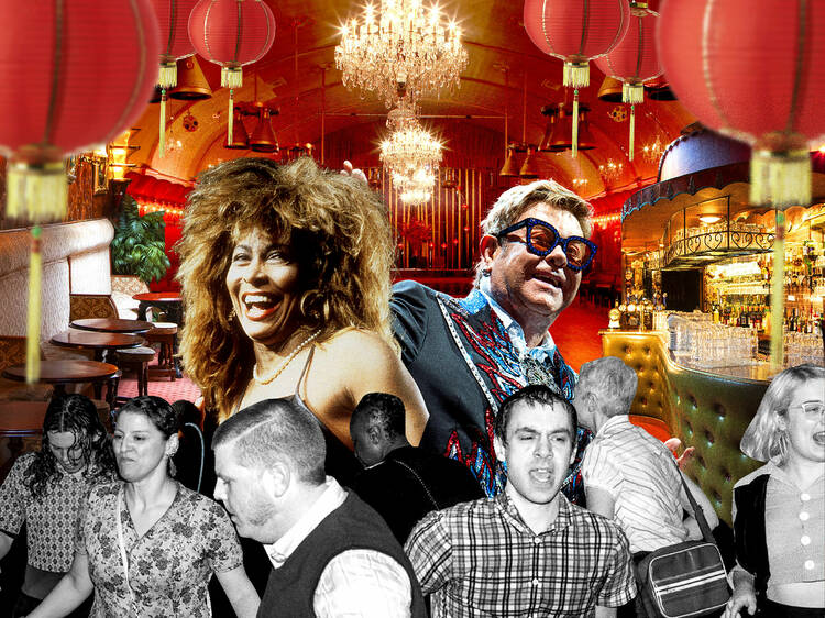 A collage of people at the rivoli ballroom 