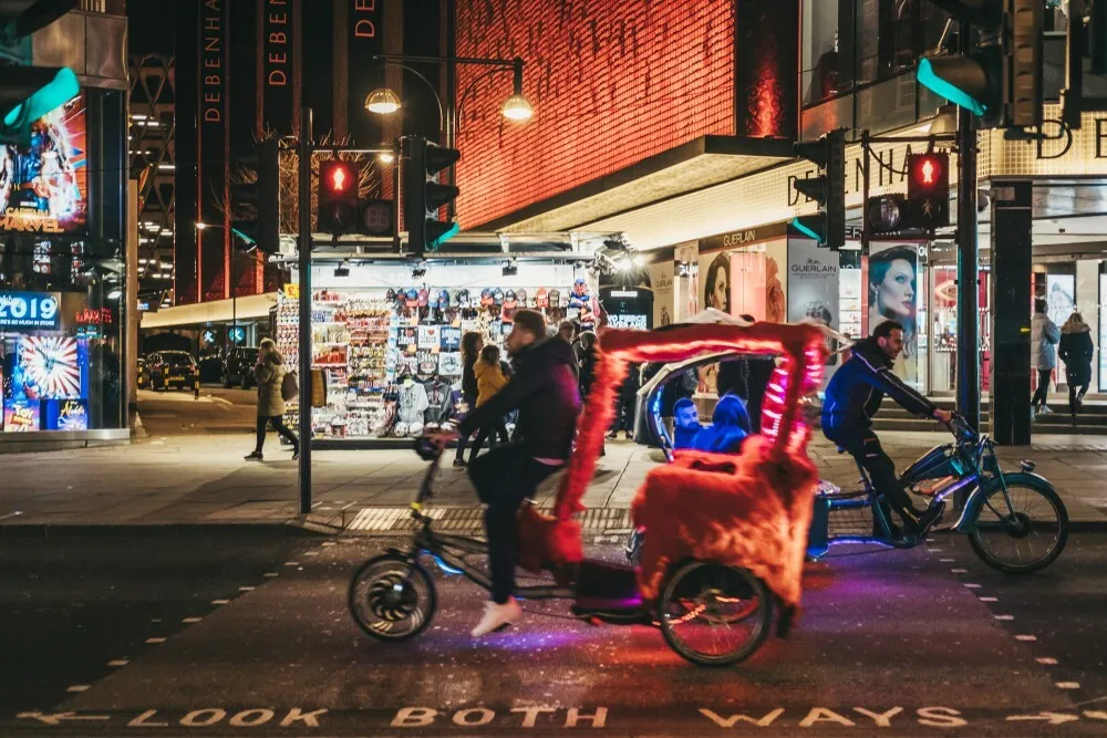 Pedicab / rickshaw in London