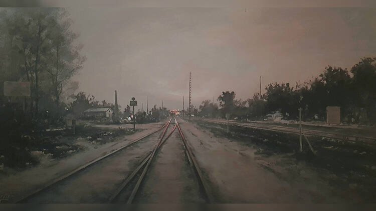 En tren - Un largo recorrido (Museo del Ferrocarril).