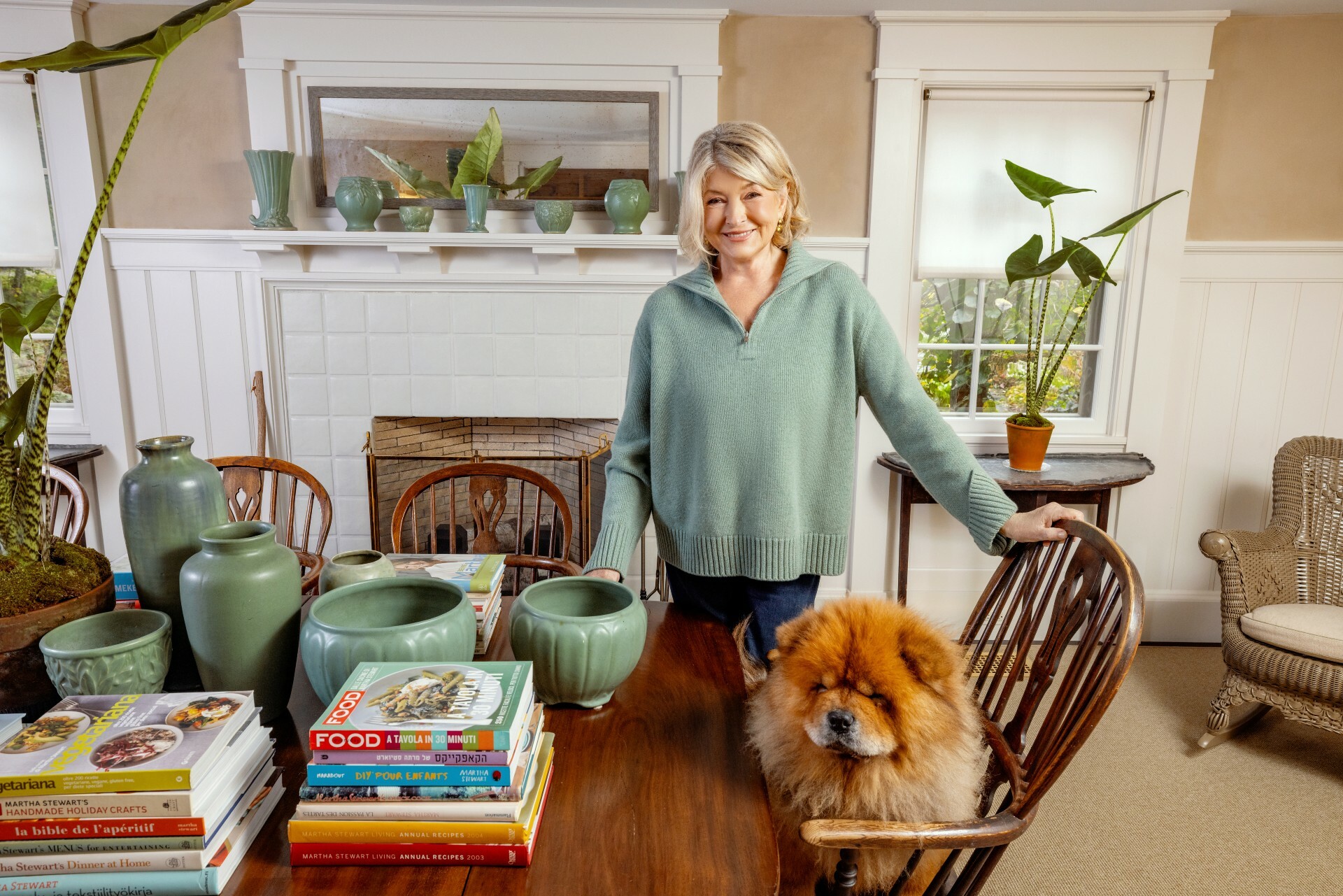 Booking.com - Martha Stewart with her dog inside the home