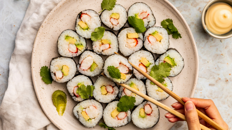 The creative soul: Prawn sushi rolls