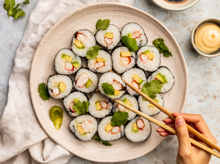 The creative soul: Prawn sushi rolls