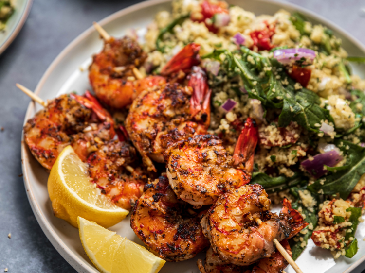 The charcoal connoisseur: Barbecued prawn skewers