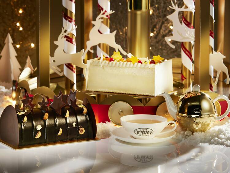 Coconut Passionfruit Yule Log by TWG Tea