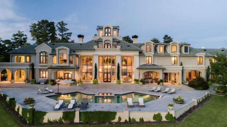 A luxury lakefront mansion that's not as expensive as you might think...