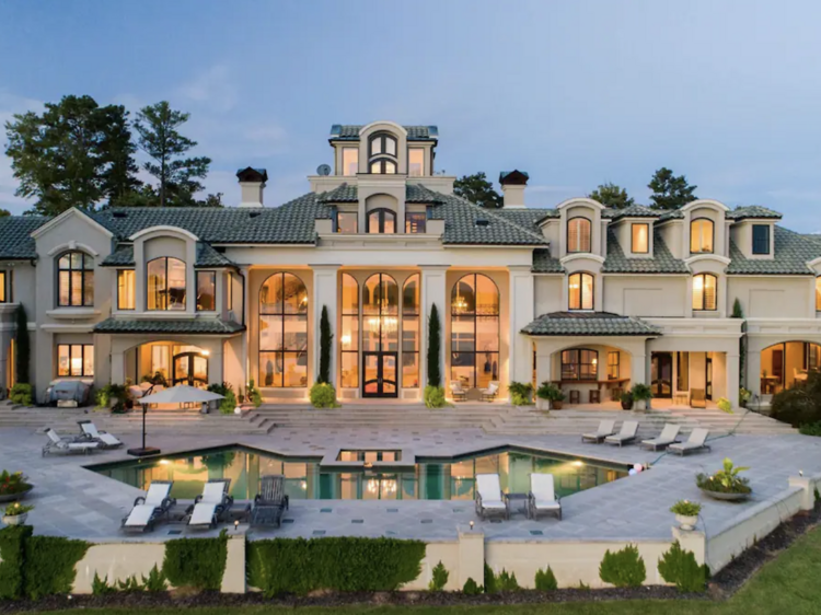 A luxury lakefront mansion that's not as expensive as you might think...