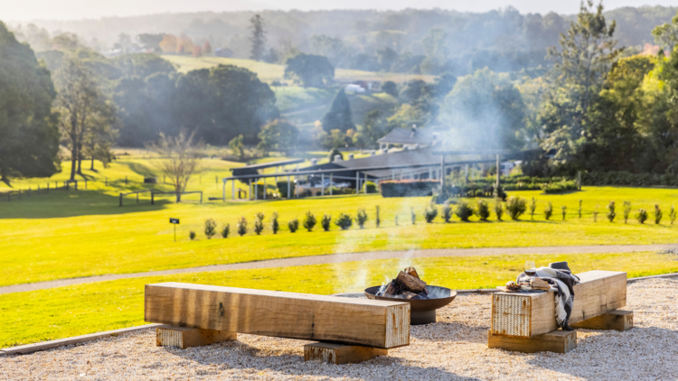 fire pit at the lodge bellingen