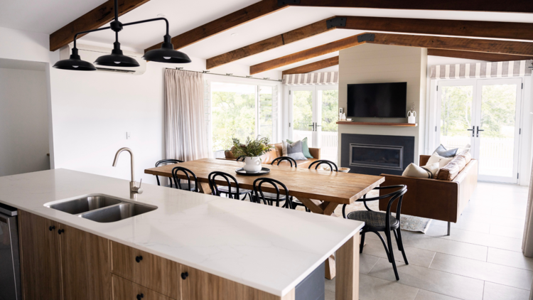 kitchen/ living room at the lodge bellingen