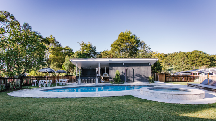 swimming pool at the lodge bellingen