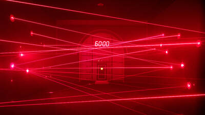 A laser room at the Monopoly Dreams theme park.