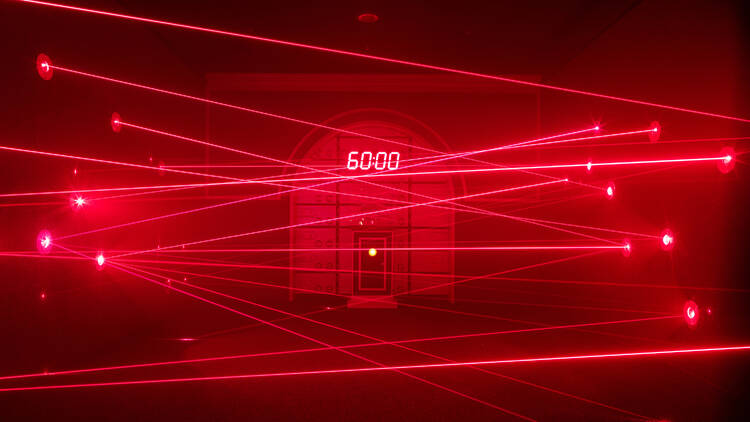 A laser room at the Monopoly Dreams theme park.