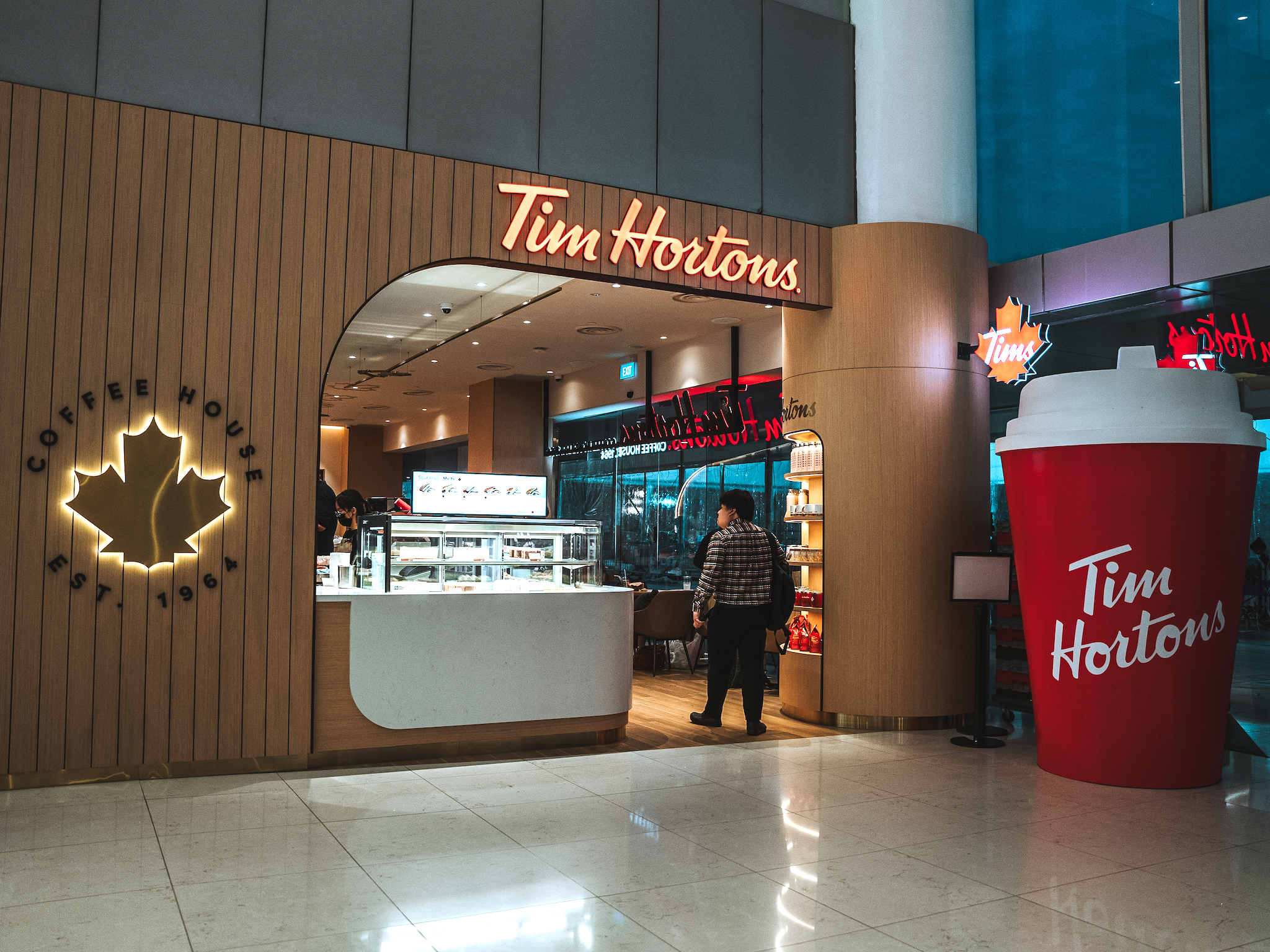 First Look: Tim Hortons' First S'pore Outlet Opening At VivoCity